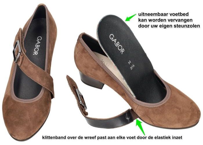 Gabor 3013.01.004 pumps & hakschoenen bruin