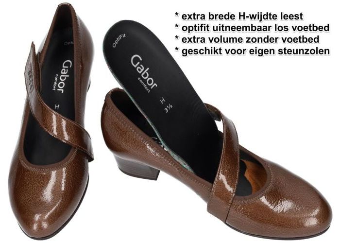 Gabor 56.149.81 pumps & hakschoenen bruin donker