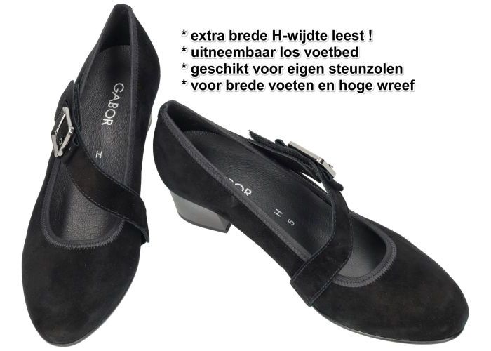 Gabor 3013.01.001 pumps & hakschoenen zwart
