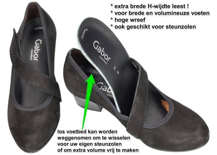 Gabor 56.149.xx pumps & hakschoenen zwart