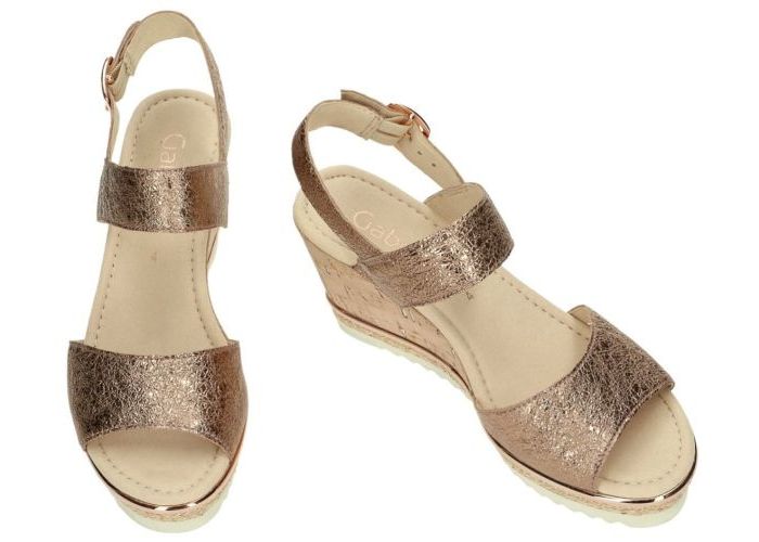 Gabor 85.790.64 sandalen goud