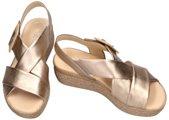 Gabor 64.572.62 sandalen goud