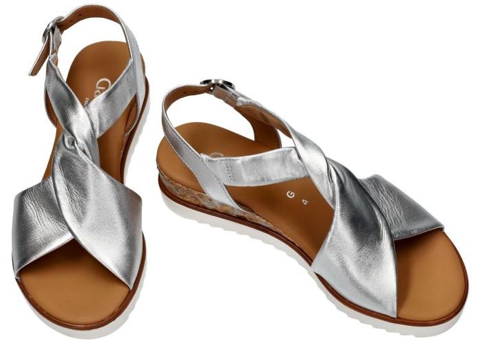 Gabor 62.751.10 sandalen zilver