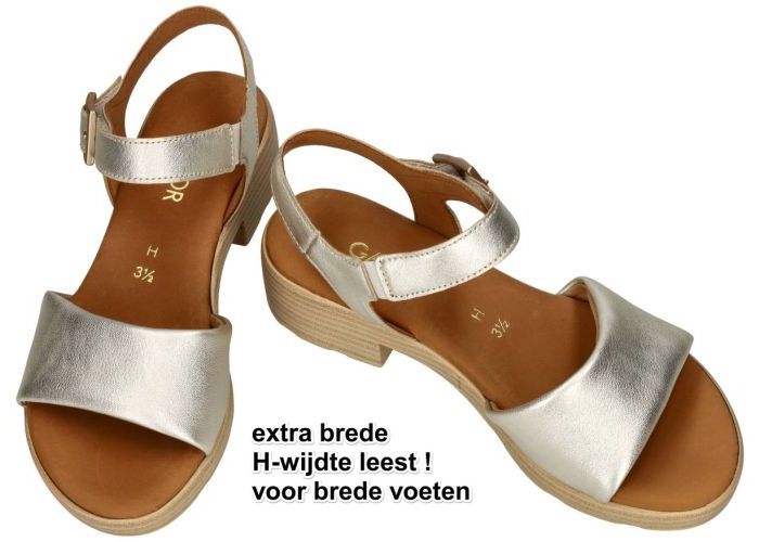 Gabor 82.814.81 sandalen zilver