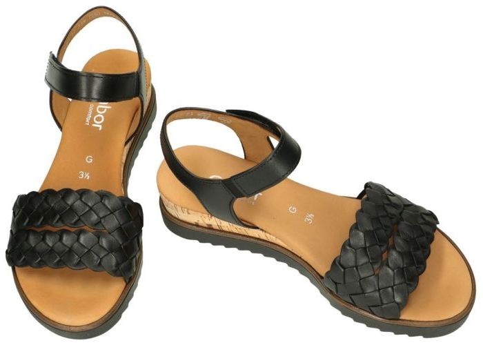 Gabor 42.759.27 sandalen zwart