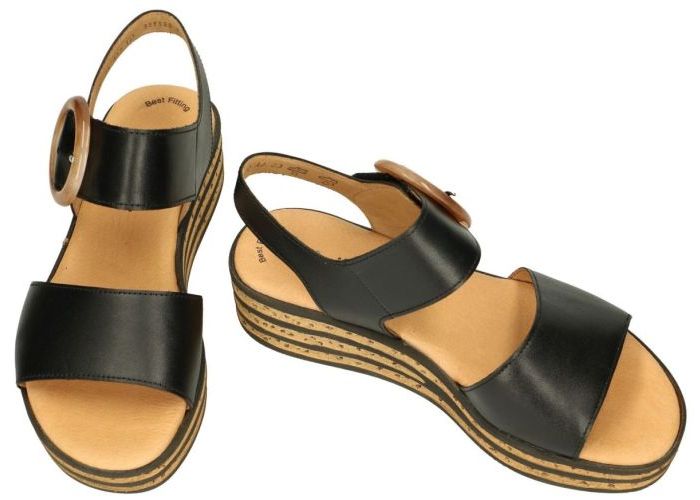 Gabor 64.550.27 sandalen zwart