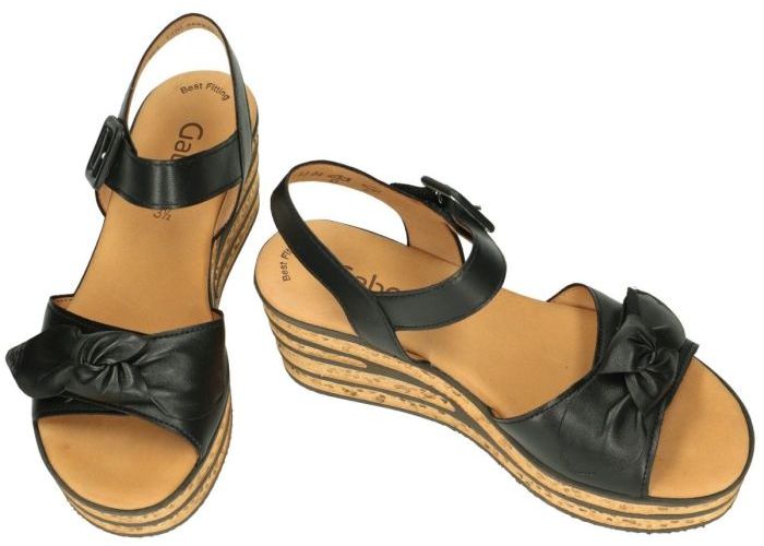 Gabor 64.653.27 sandalen zwart