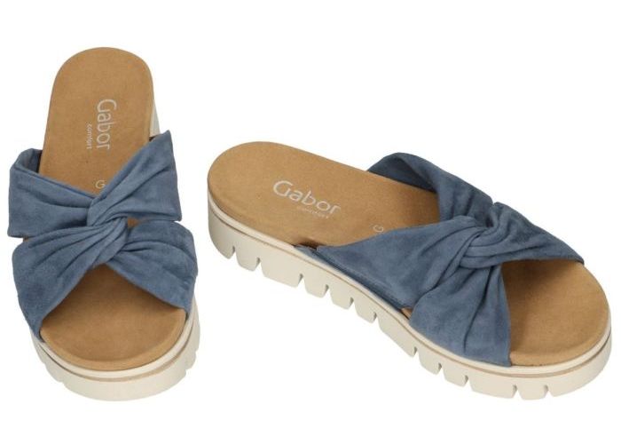 Gabor 42.881.36 slippers & muiltjes blauw