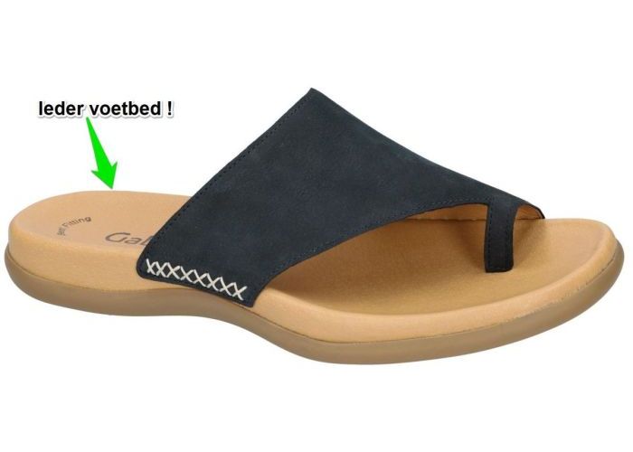 Gabor 63.700.86 slippers & muiltjes blauw donker
