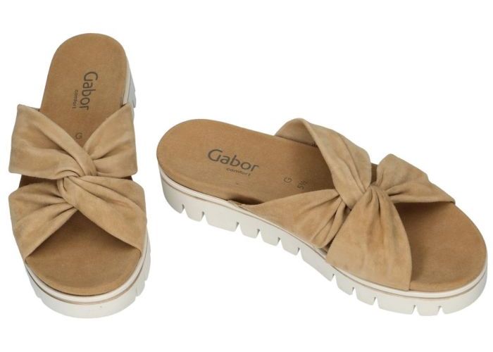 Gabor 42.881.34 slippers & muiltjes camel