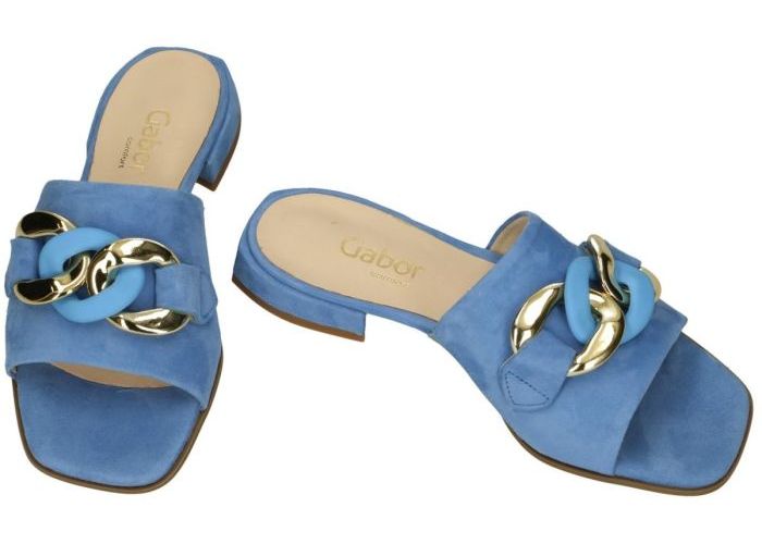 Gabor 22.801.36 slippers & muiltjes blauw