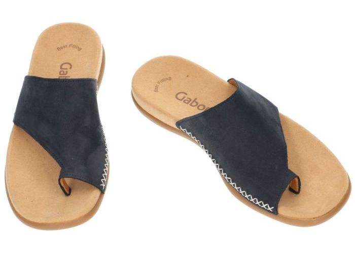 Gabor 03.700.16 slippers & muiltjes blauw donker