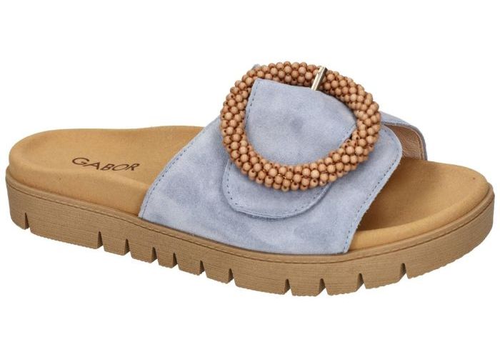 Gabor 83.745.16 slippers & muiltjes blauw licht