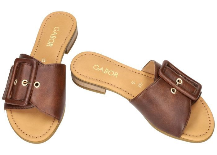 Gabor 82.791.53 slippers & muiltjes bruin donker