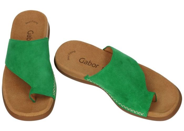 Gabor 43.700.11 slippers & muiltjes groen