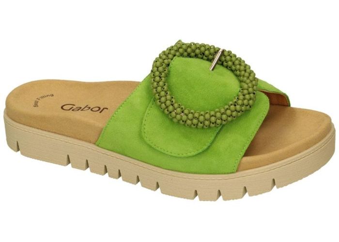 Gabor 43.745.19 slippers & muiltjes groen