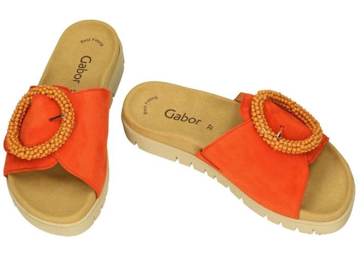 Gabor 63.745.15 slippers & muiltjes oranje