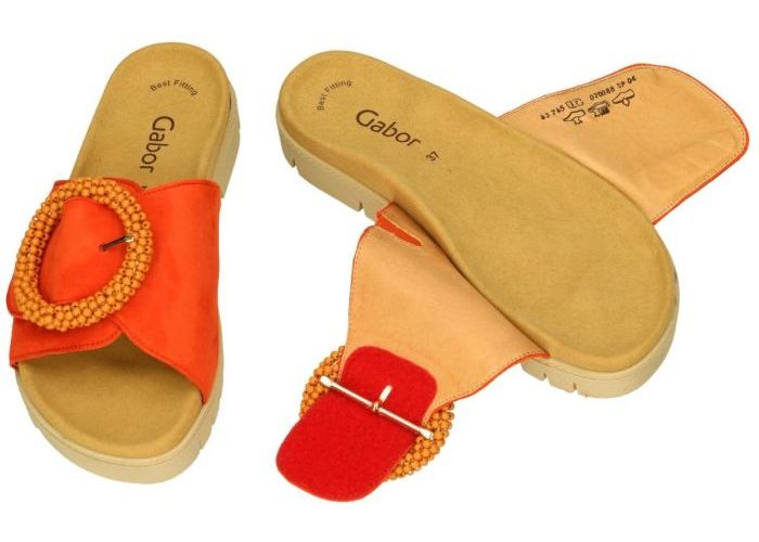 Gabor 63.745.15 slippers & muiltjes oranje