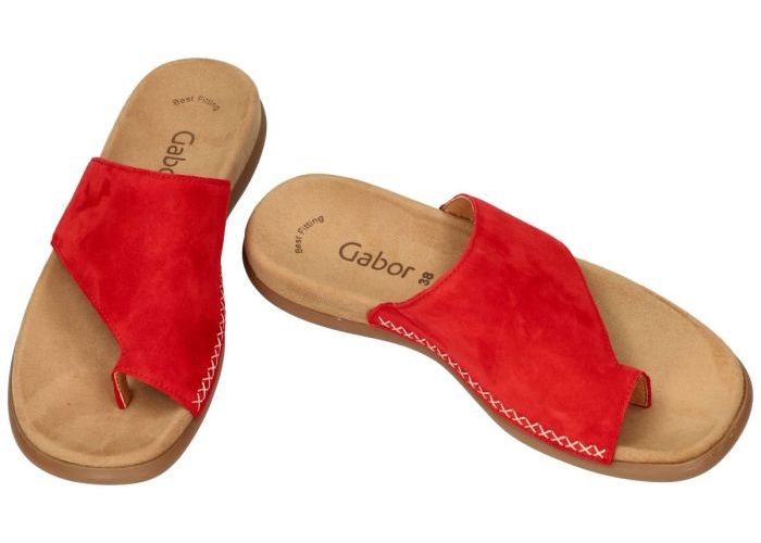 Gabor 63.700.15 slippers & muiltjes rood