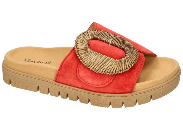 Gabor 83.742.15 slippers & muiltjes rood