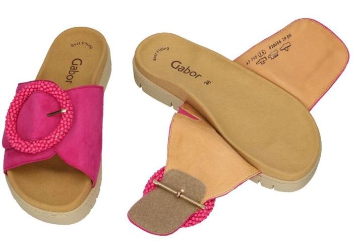 Gabor 43.745.10 slippers & muiltjes roze donker