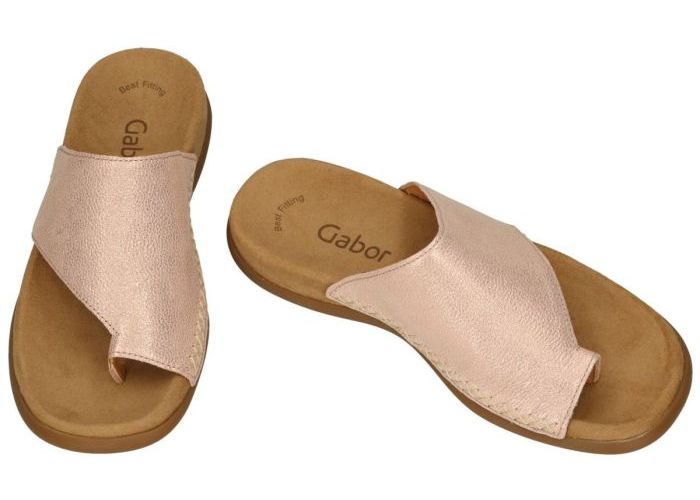 Gabor 43.700.63 slippers & muiltjes roze-goud metallic