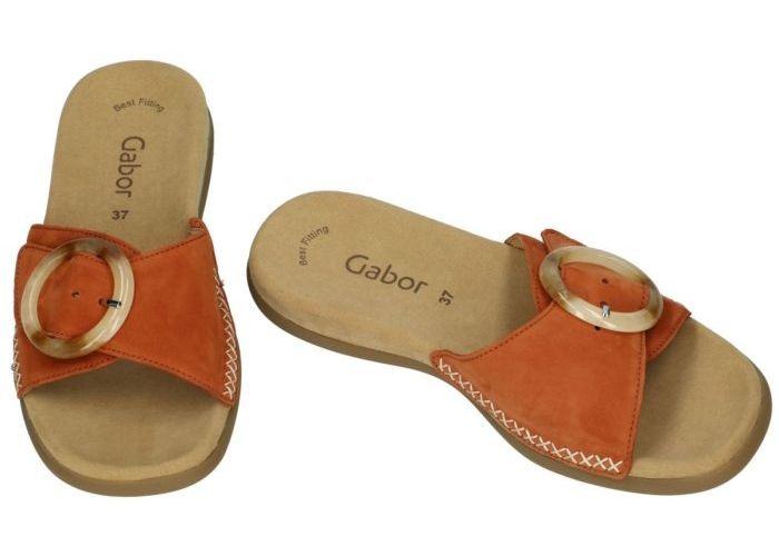 Gabor 63.701.15 slippers & muiltjes terracotta
