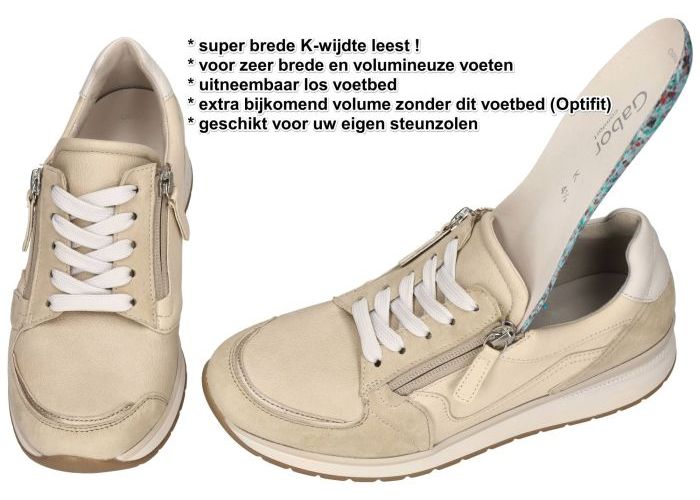 Gabor 86.307.63 sneakers  beige