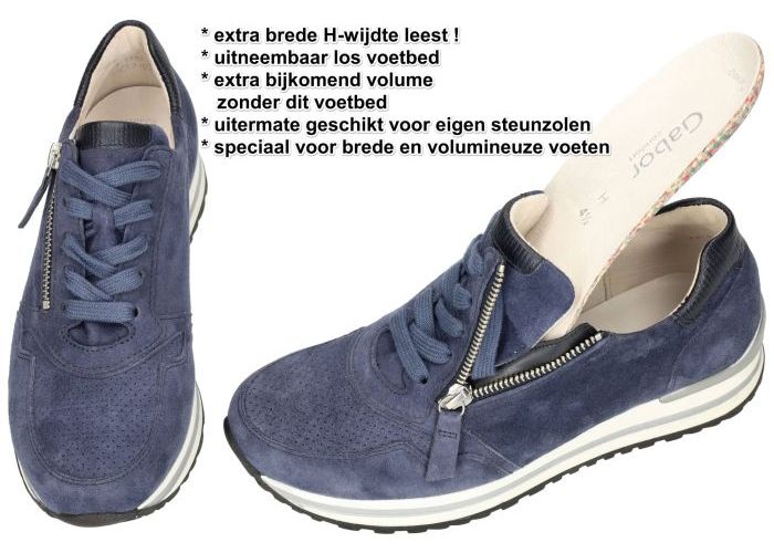 Gabor 86.528.26 sneakers  blauw donker