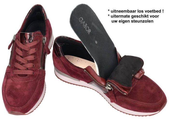 Gabor 6019.01.002 sneakers  bordeaux