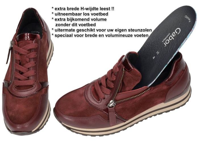 Gabor 76.528.38 sneakers  bordeaux