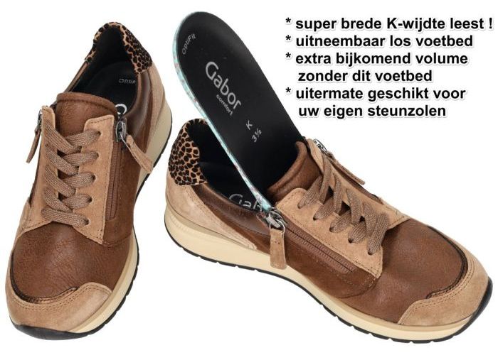 Gabor 76.307.61 sneakers  bruin