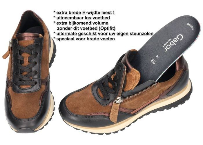 Gabor 76.378.41 sneakers  bruin