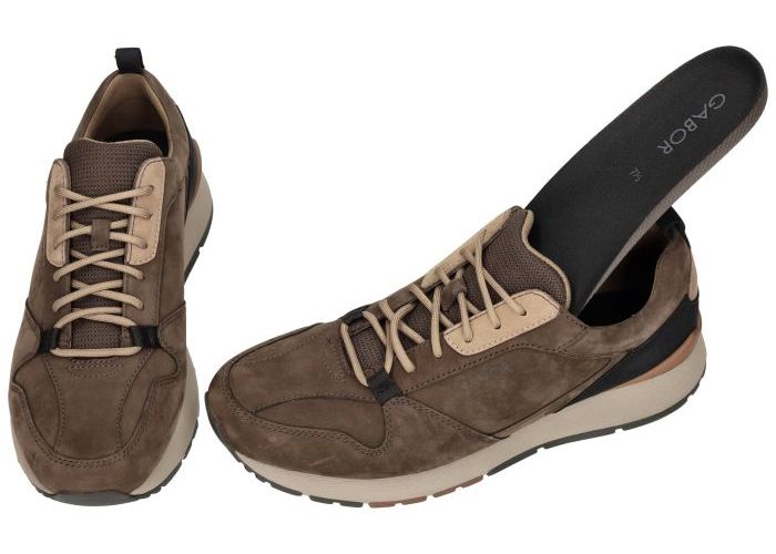 Gabor 6102.10.01 sneakers bruin donker