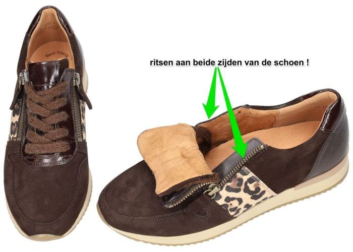 Gabor 73.420.18 sneakers  bruin donker