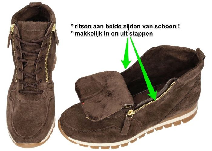 Gabor 8069.01.003 sneakers  bruin donker