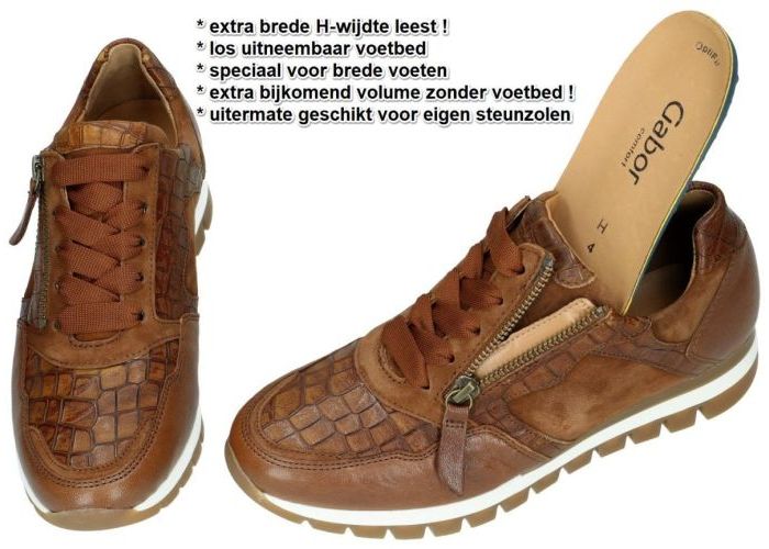 Gabor 36.438.35 sneakers  cognac/caramel