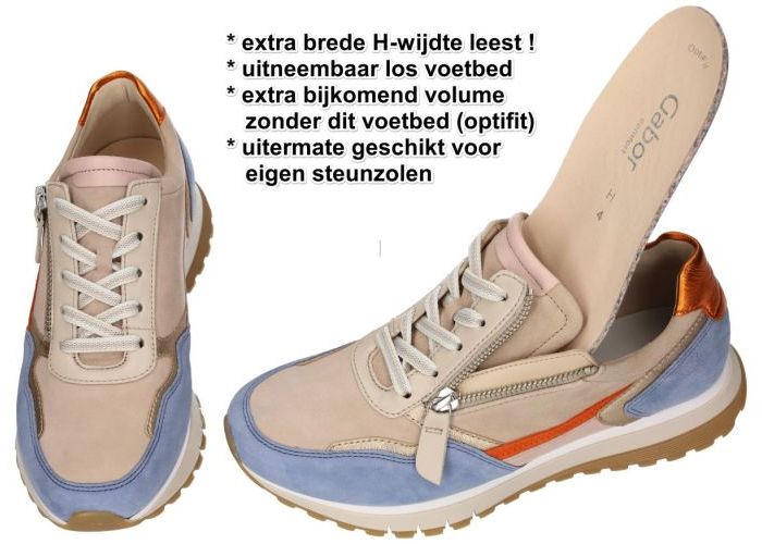 Gabor 66.378.43 sneakers  combinatie kleuren