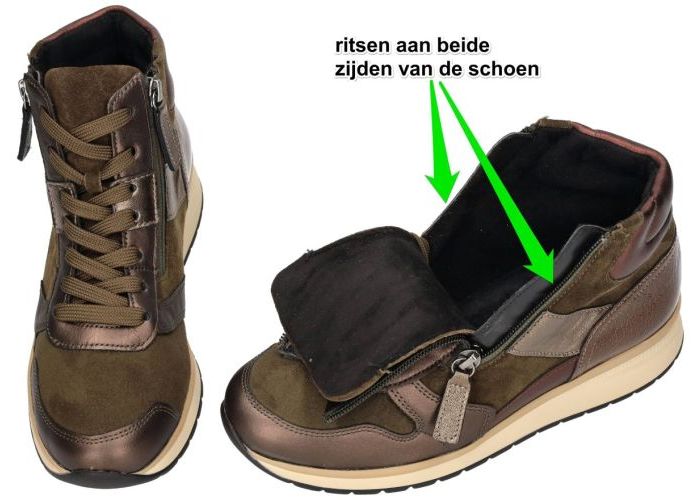 Gabor 76.707.64 sneakers  groen olijf