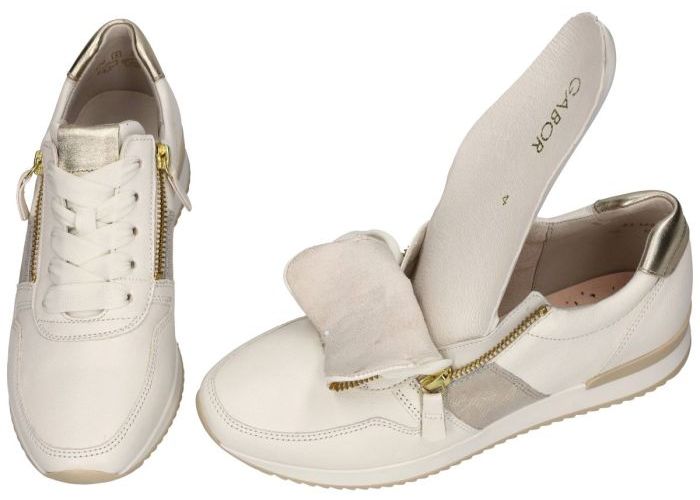 Gabor 83.420.20 sneakers  off-white-crÈme-ivoorkleur
