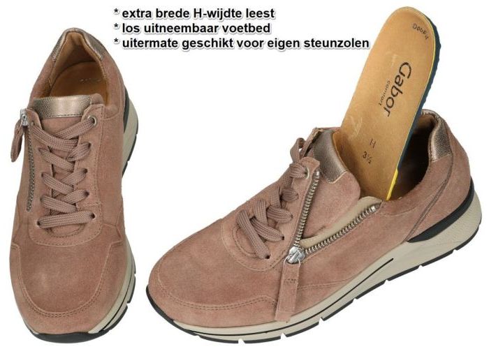 Gabor 96.587.41 sneakers  roze donker