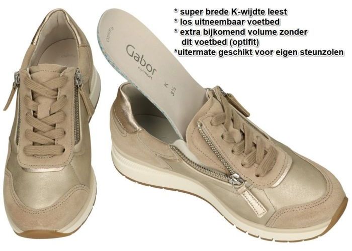 Gabor 46.308.63 sneakers  taupe