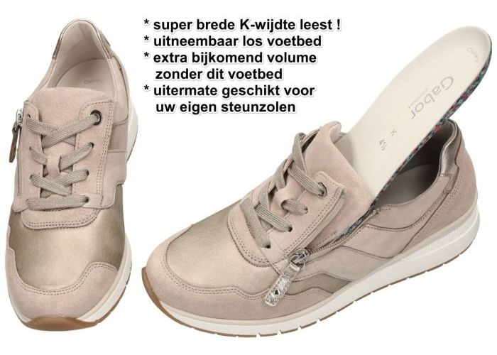 Gabor 66.306.83 sneakers  taupe