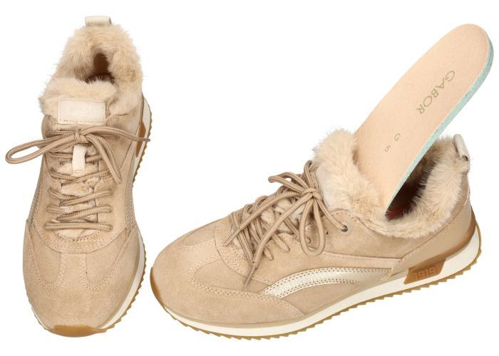 Gabor 6002.02.001 sneakers  zandkleur