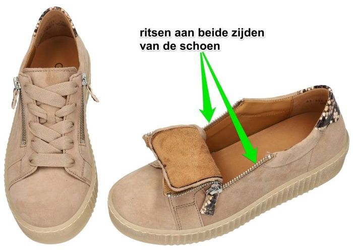 Gabor 83.334.14 sneakers  zandkleur