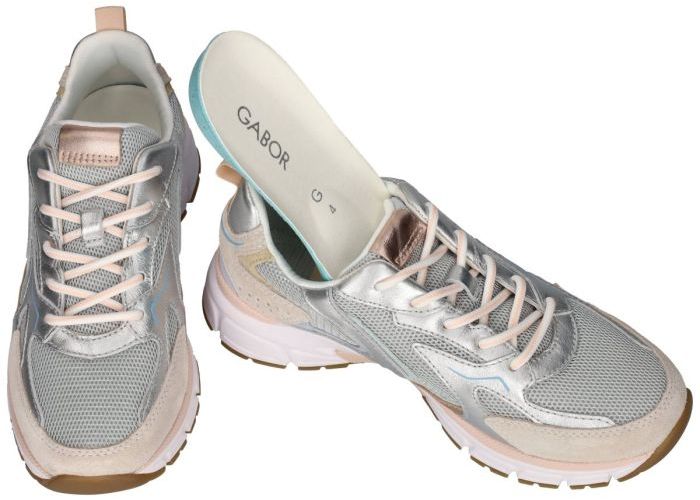 Gabor 86.536.64 sneakers  zilver
