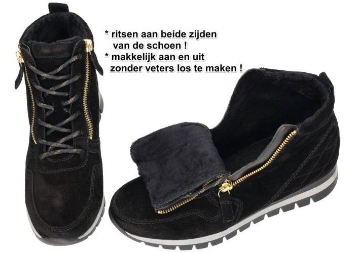 Gabor 76.758.47 sneakers  zwart