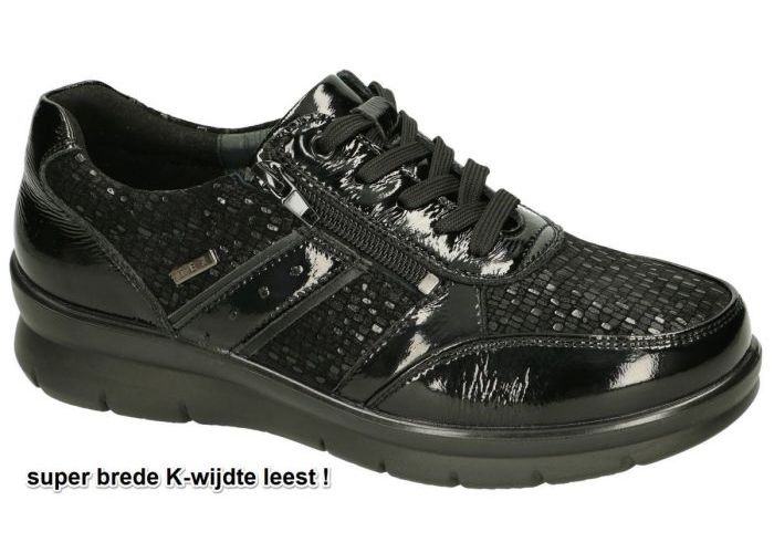 G-comfort P-8262S schwarz fantasy ballerina's & mocassins zwart