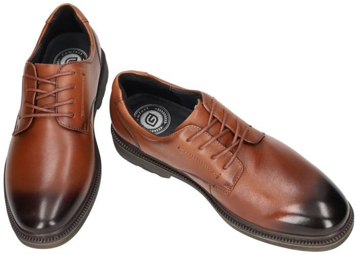 G-comfort 98913 geklede lage schoenen cognac/caramel