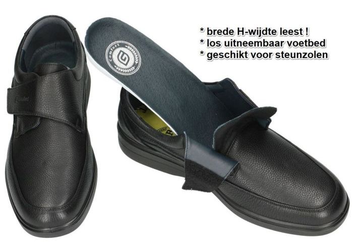 G-comfort A-903S geklede lage schoenen zwart